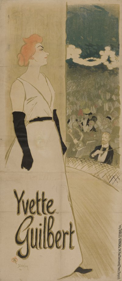 Yvette Guilbert Ambassadeurs by Théophile Alexandre Steinlen